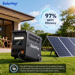 Generatore Solare Solarplay 3600W con Pannello Solare 400W, Stazione <span class=keywords><strong>di</strong></span> Alimentazione LiFePO4 3840Wh per Backup Domestico e Vita Off-Grid, Disponibile in Germania - Product Image 3
