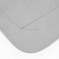 Tabliers longs pour femmes en tissu polyester imprimé personnalisé, lavables, avec deux poches