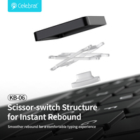 Combo de Teclado y Ratón Inalámbrico KB-06, 2.4G Recargable, Teclado de Oficina de Tamaño Completo