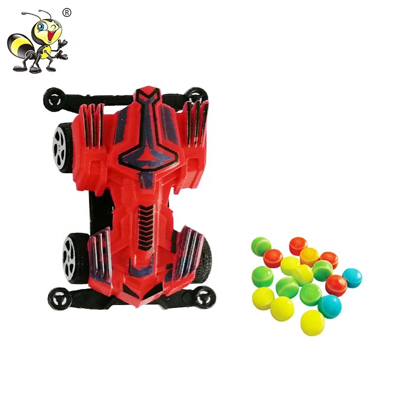 Coloré En Plastique Forçant Promouvoir Bonbons Jouets Quatre roues Motrices Jouet Bonbons