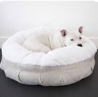 Lit pour animaux de compagnie, confortable et chaud, en toile souple, nid pour chiens et chats, nid antidérapant, lit pour chaton, de luxe en fausse fourrure
