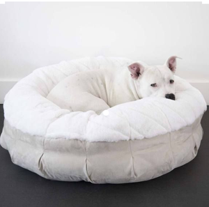 Hersteller Bestseller Warm gemütlich Soft Canvas Haustier bett für Hunde Nest rutsch festes Katzen nest für Kätzchen Luxus Kunst pelz Hunde betten - Product Image 3