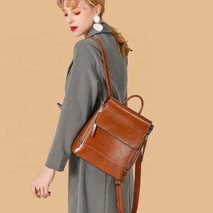 New Hip Hop Style Women Shoulder Bags <b>Ladies</b> Fashion Leather <b>Backpack</b> for Hiking - Product Image 5