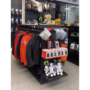 Stile industriale appendiabiti da uomo fabbrica personalizzato casco moto espositore per negozio di abbigliamento - Product Image 2