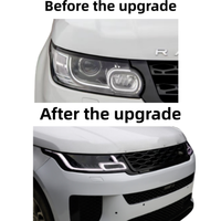 Kit de lifting pour Range Rover Sport L494, de l'ancien au nouveau modèle |   Mise à niveau 2014-2017 vers pare-chocs avant SV 2018+ et phares à LED