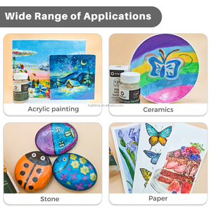 Artecho 4.05 ounce/120ml bóng véc ni trong suốt Acrylic sơn cho nghệ sĩ sơn không độc hại nhanh chóng làm khô thủy tinh vừa bộ - Product Image 4