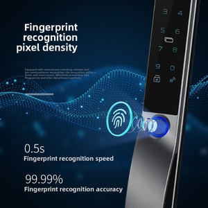 Tuya Wifi đầy đủ cửa tự động khóa thông minh không thấm nước 3D mặt lòng bàn tay tĩnh mạch nhận dạng vân tay mật khẩu thông minh cho an toàn - Product Image 5