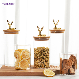 Gran oferta, tarros <span class=keywords><strong>de</strong></span> calabaza <span class=keywords><strong>de</strong></span> vidrio grande <span class=keywords><strong>de</strong></span> borosilicato alto, <span class=keywords><strong>tarro</strong></span> <span class=keywords><strong>de</strong></span> almacenamiento <span class=keywords><strong>de</strong></span> vidrio a rayas personalizado <span class=keywords><strong>con</strong></span> tapas <span class=keywords><strong>de</strong></span> madera <span class=keywords><strong>de</strong></span> bambú <span class=keywords><strong>de</strong></span> alce para Cocina - Product Image 5