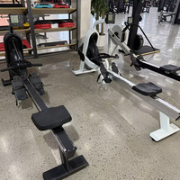 Máquina de Remo Plegable con Resistencia al Aire, Remo de Fitness Cardiovascular para Interiores con Monitor LCD Digital, Gimnasio en Casa