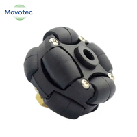 Roues omnidirectionnelles Movotec Omni Model, capacité de charge 80-100 kg, diamètre 125 mm, roulement à billes triple en acier, nouvelles roues omnidirectionnelles