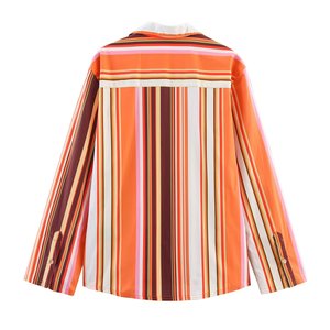 SHENZHU Wanita 2025 Musim Panas Seri Fashion Chic Baru Blus Gaya Piyama Vintage Lengan Panjang Kemeja Wanita Blusas Atasan Chic - Product Image 2