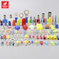 Connecteurs de bornes à fourche en cuivre pur, bornes de sertissage pour câblage électrique, certifiés CE, revêtement PVC/Nylon