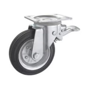 Rueda giratoria de caucho de alta resistencia, superventas, directamente del fabricante, para rodamientos de rodillos - Product Image 1