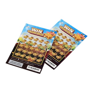 Tarjeta de Lotería Rasca y Gana Personalizada con Impresión de Números Variables - Product Image 2