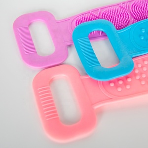 Gloway - Toalla Exfoliante Corporal de Silicona TPR de Doble Cara, Correa de Limpieza para la Espalda, Cinturón Exfoliante de Silicona para Baño, para Hombres y Mujeres - Product Image 3