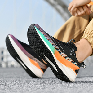 Zapatos Deportivos Casuales Modernos para Hombre con Cordones, Diseño de Tela Tejida Cómoda, Amortiguación de Impactos, Antideslizantes, Suaves, para Todas las Temporadas - Product Image 3