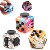 Jouets sensoriels pour l'autisme, jouet anti-stress, cube de bureau, doigt, anxiété, autisme, dés de décompression sensorielle, dés de jouets ennuyeux, dés