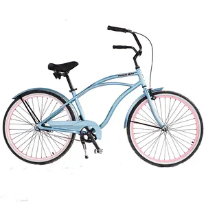 Wholesale Hot sale beach cruiser bike bicycle/26 inch beach bike for womens / OEM custom Adult beach bicycle