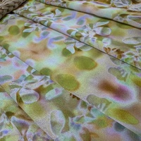 Tissu en marbre personnalisé, satin floral de luxe imprimé, 100% polyester, léger, robe pour femmes, vêtements de nuit, vente en gros, vêtements Tudong