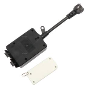 Minuteur de lumière domestique Linsheng homologué ETL SJTW 24h avec capteur, télécommande sans fil 15A, prise de <span class=keywords><strong>minuterie</strong></span> extérieure <span class=keywords><strong>pour</strong></span> éclairage de vacances - Product Image 5