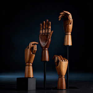Modelo <span class=keywords><strong>de</strong></span> <span class=keywords><strong>Mano</strong></span> Móvil Humana Articulada al por Mayor, Modelo <span class=keywords><strong>de</strong></span> <span class=keywords><strong>Mano</strong></span> <span class=keywords><strong>de</strong></span> Madera <span class=keywords><strong>de</strong></span> Nogal para Arte, Pintura, Decoración <span class=keywords><strong>de</strong></span> Madera, Exhibición <span class=keywords><strong>de</strong></span> Dibujos para Niños - Product Image 4
