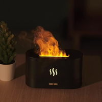 Vente en gros de 180ml humidificateur d'air portable à flamme d'aromathérapie écologique diffuseur d'arôme de lumière colorée pour voitures de table pour