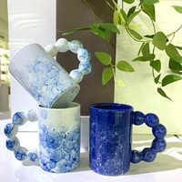 Offre Spéciale ins nordique confits haws boule rotative poignée conception grosse tasse à café simple fille tasse d'eau de grande valeur