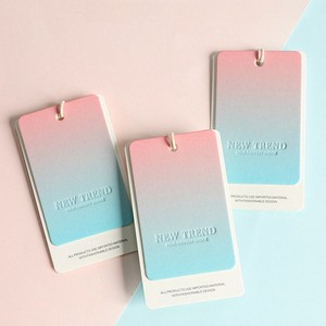 Tốt Nhất Bán Treo Tag Dây Tùy Chỉnh Quần Áo Con Dấu Chuỗi Treo Tag Giấy Logo Của Khách Hàng In Quần Áo Thẻ Nhãn Cho Quần Áo - Product Image 3