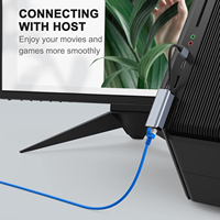 Convertisseur USB2.0 RJ45 100Mbps en alliage d'aluminium carte réseau filaire externe USB Ethernet Lan adaptateur pour ordinateur portable de bureau stocké