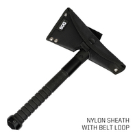 Hache tactique SOG Tomahawk - Mini hache tactique Voodoo Hawk pour la survie, les sports et le camping (F183N-CP)