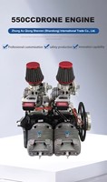 Offre Spéciale : Moteur HONGDUN haute performance 550cc bicylindre deux temps à essence pour protection agricole et modèles d'avions RC