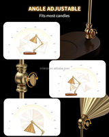 Usine Personnalisable 2 Ampoules Minuterie Gradateur Bougie Lampe Coloré Paquet Boîte En Gros Métal Matériel