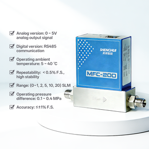 MFC <strong>Mass</strong> <strong>Flow</strong> <strong>Meters</strong> Controller Industrial Mini Air Oxygen O2 Co2 Methane Thermal Gas <strong>Mass</strong> <strong>Flow</strong> Sensor - Product Image 2