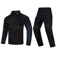 Emersongear Vente en gros et revente : Ensemble de combat tactique bleu marine (T-shirt et pantalon)
