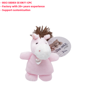 Kunden spezifische Mini-Magnet Stofftier Spielzeug bunte Magnet Plüsch Pferd für Wohnkultur niedlichen Kinder Spielzeug direkten Plüsch Spielzeug Hersteller - Product Image 4