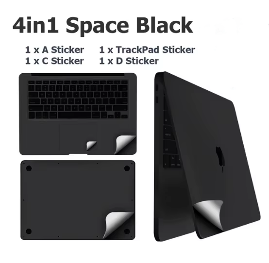 4 in 1 Body Guard Protective Vinyl Decal Cover Skin for MacBook Pro 14 16 M5 2026 A3426 A3428 A3434 A3401 A3403 Palms Body Guard