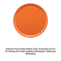 Assiette à pizza Napoli, 33 cm, couleur orange Saturnia