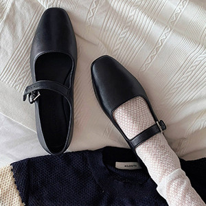 Professional Women's Elegant High Heels Low Heel Sandals Comfortable Leather Shoes PU Insole Height Increasing Work Commuting - Product Image 3