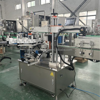 Machine d'étiquetage automatique avant et arrière pour bouteilles rondes, plates, carrées, ovales, moteur servo, 100 pièces/min, applicateur d'étiquettes pour vin et huile