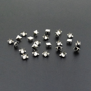 Rebites de pirâmide 9mm, rebites de bronze dourado prateado para costura, para sapatos - Product Image 6