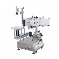 Machine d'étiquetage multifonctionnelle semi-automatique électrique T-502 à moteur PLC, haute vitesse 14 étiquettes/min, pour autocollants et étiquettes carrées en plastique