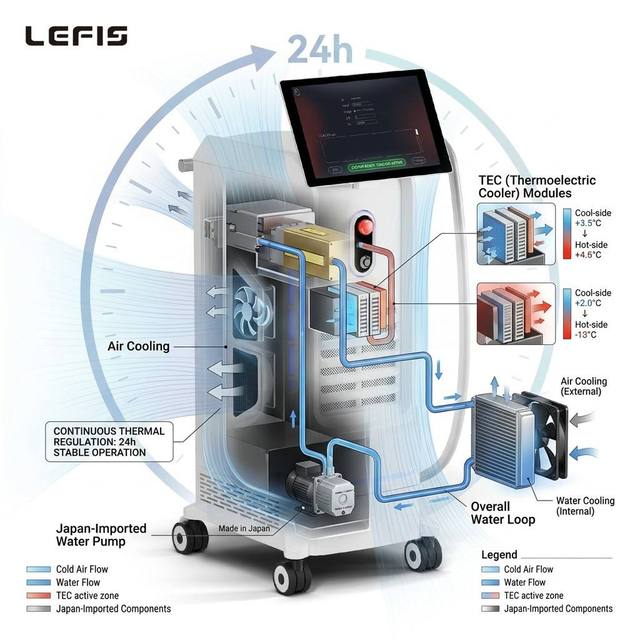 1200W Ice Platinum Laser Beauty Equipment Cooling Feature 4-Wave Diode Laser Hair Removal 4 Wavelengths 808nm 755nm 1064nm