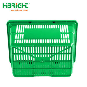 High Capacity Comfortable Handle Customized Logo <b>Stackable</b> Design Plastic Shopping <b>Basket</b> - Product Image 4