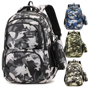 Doublure en maille de polyester imperméable durable de grande capacité <span class=keywords><strong>cartable</strong></span> à la mode nouvellement conçu avec fermeture à glissière pour les étudiants - Product Image 1