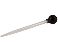 Baster à dinde extra large en acier inoxydable avec bulbe en caoutchouc et lignes de mesure, outil pour la viande et la volaille