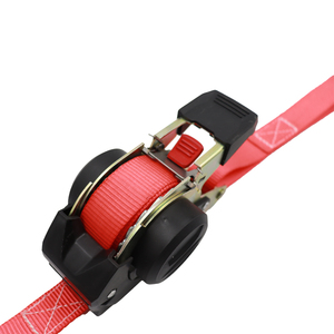 1 "X 10 '格納式ラチェットストラップBS 1600lbs自動トラクトタイダウンパッド付きハンドル付きヘビーデューティ - Product Image 6