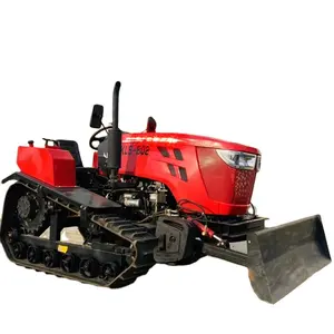 Mini-tracteur rotatif à chenilles avec chargeur et pelle pour une utilisation agricole polyvalente, 25hp, 35hp, 50hp