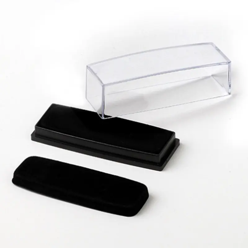 Оптовая продажа, высококачественная прозрачная коробка с зажимом для галстука, индивидуальная брендовая подарочная упаковка для ювелирных изделий, новый дизайн, стеклянная крышка, коробка для галстука
