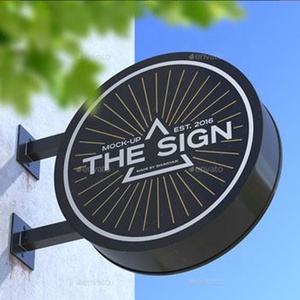 Publicidade personalizada Caixa De Luz Sinal Coffee Shop Outdoor Led Placas De Luz Dupla Face Acrílica Caixa De Luz