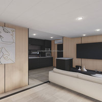 Maison conteneur extensible de 40 pieds avec système de levage automatique, norme australienne, 2 chambres